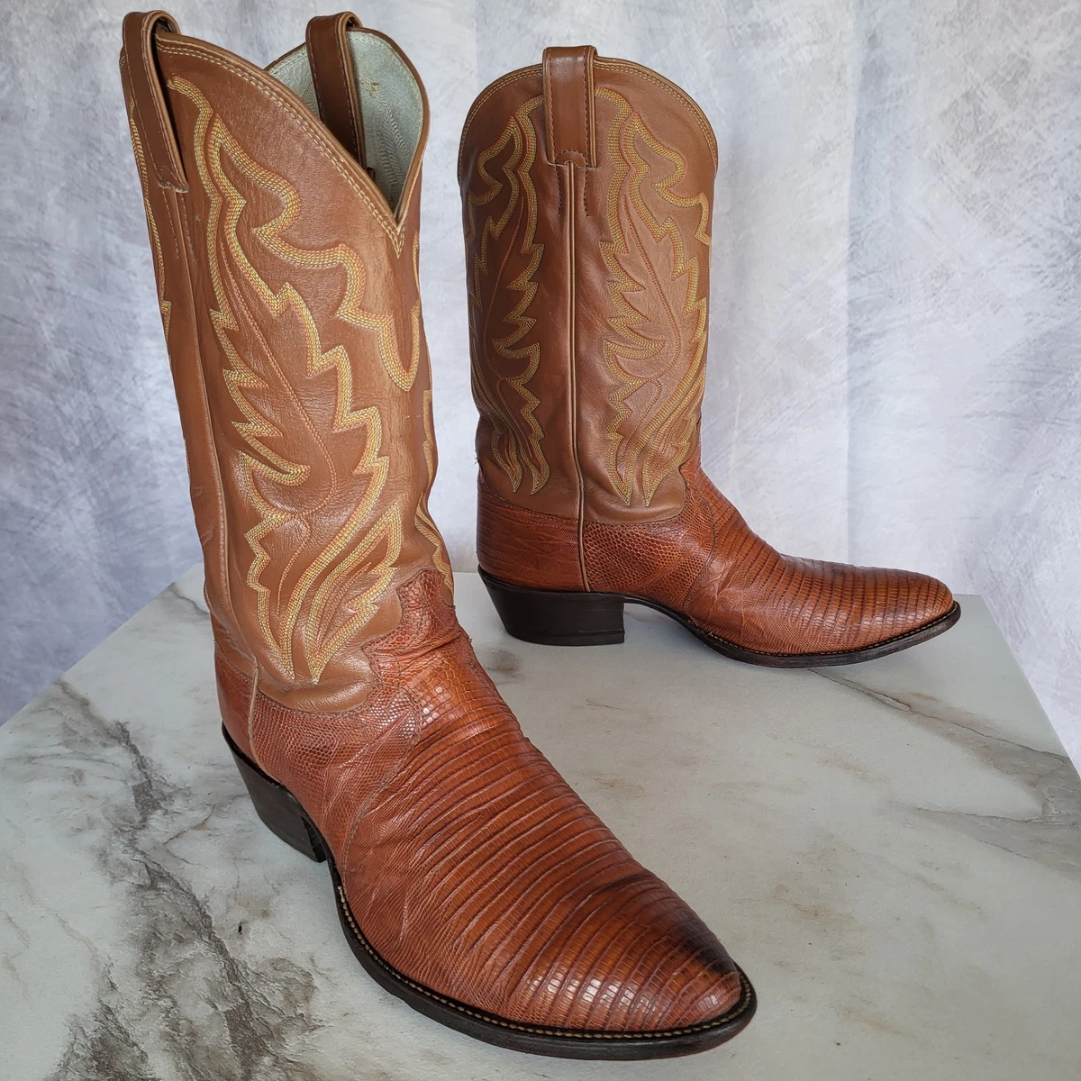 Justin Boots JB1112 Brown Leather Cowboy Farm Boots Western Shoe Size Mens 10D Justin Men main image 2