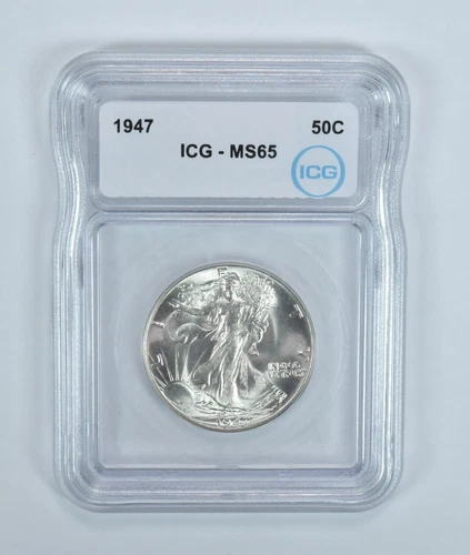 1947 Walking Liberty Half Dollar MS65 ICG