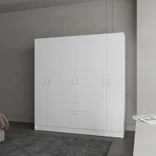 Maya White Bedroom Armoire
