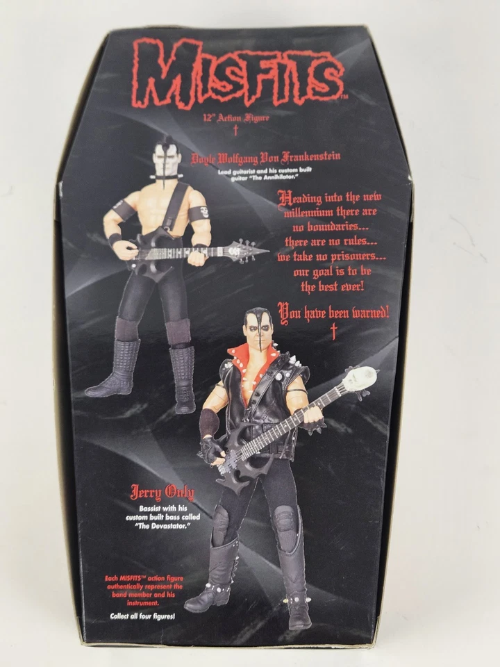 Figura de acción punk rock Misfits 'Jerry Only' 1999 juguete 12" en caja ataúd original Foto 4 de 4