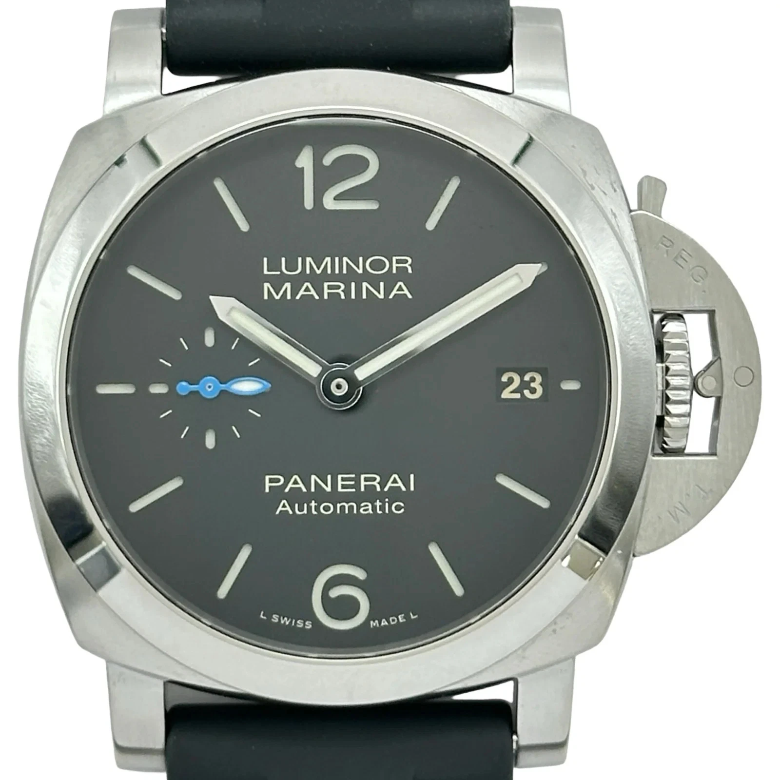 Panerai — PANERAI Luminor PAM01272 40mm SS Black Dial Automatic Date Watch 2022 #OKW1910