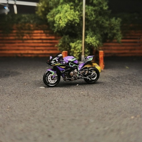 3D PRINT 1/64 motorcycle kawasaki Ninja Edge color fit 1:64 car Mini Sand - Picture 3 of 4