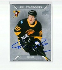 CAM LEE autographed SIGNED '20/21 Upper Deck AHL 
