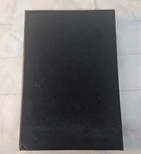 Restaurant Black Vinyl 6 Page Menu Cover Folder Holds 5.5" x 8.5" Sheets FANCY