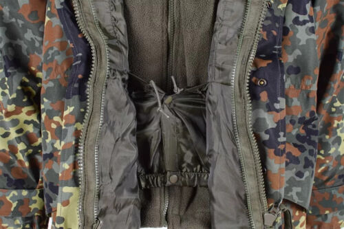 Mil-Tec German army Parka w liner camo Flecktarn Waterproof Men Jacket L - Picture 5 of 5