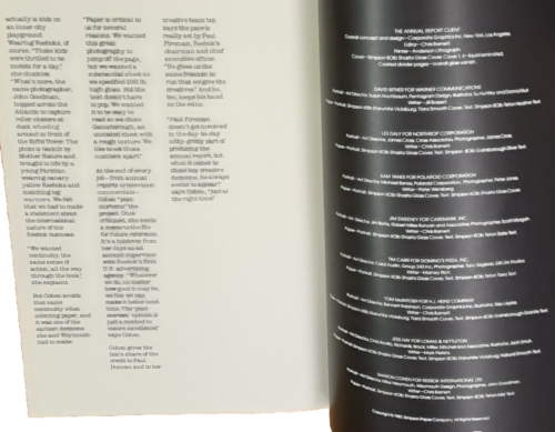 "Simpson Paper The Annual Report Client 1987 folleto ilustrado 71⁄2"x 1/4"" x 111⁄2" - Imagen 16 de 16