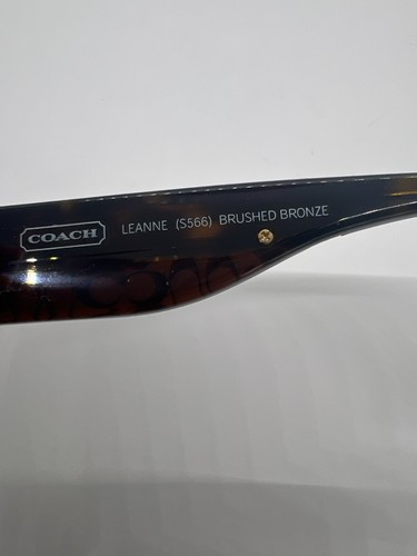 Coach Sunglasses Leanne S566 Brushed Bronze 60 15 120 Shield Lens - Picture 7 of 10