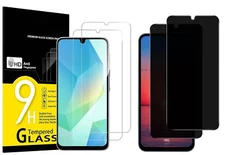 3-Pack For Samsung Galaxy A16 5G Tempered Glass Screen Protector Clear / Privacy