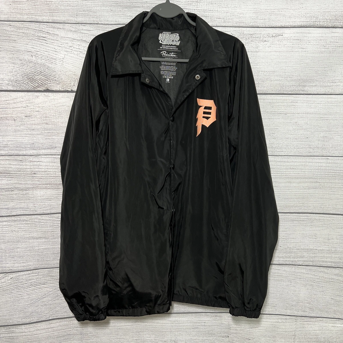 Primitive Skateboarding Naruto Shippuden Minato Jacket Menu0026#039;s Long  Sleeve Size L | eBay