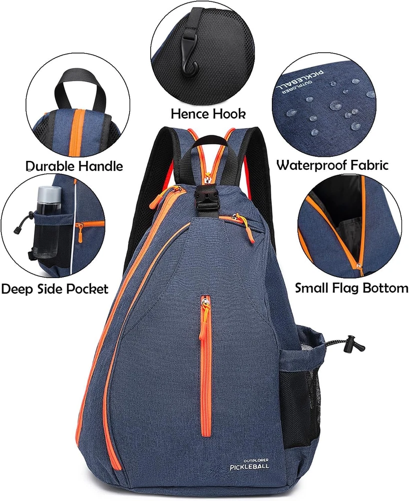 Pickleball Bags for Men Women Pickleball Paddle Bag Sports Pickleball Bag Sling