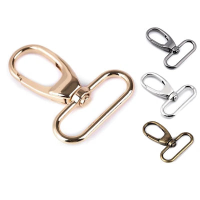 Taschenkarabiner 35mm Gold, Silber, Schwarz, Altmessing - 2 / 6 / 10 Stk. - Bild 1 von 4