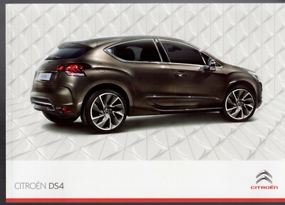 Citroen DS4 2012-2013 UK Markt Verkaufsprospekt Schild, Stil & Sport