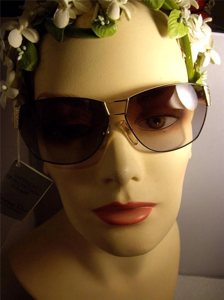 Lunettes de soleil vintage Christian Dior oversize 2761 49, origine Autriche étiquettes