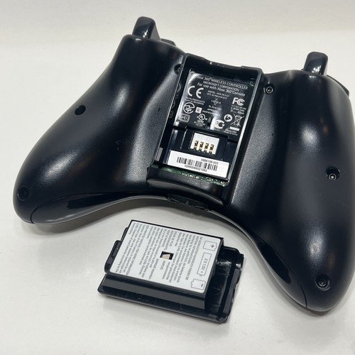 Microsoft Xbox 360 BLACK Wireless Controller Genuine OEM Controller TESTED - Picture 11 of 11