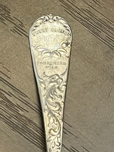 Vintage Sweet Clover Condensed Milk- U.S.. Silver Co. - Ladle Spoon 6” - Picture 5 of 6