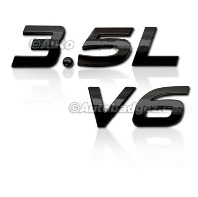 1-NEW Infinity Q60 G35 G37 Badge Emblem Rear Side Fender 3.5L V6 GLOSS BLACK 1IT