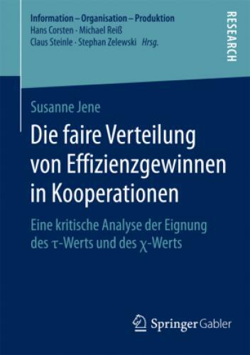 Thumbnail - Die Faire Verteilung Von Effizienzgewinnen In Kooperationen Eine