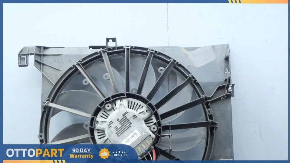 Ventilador de refrigeración del radiador del motor Jaguar XF XFR XJL XJR 2010-2012 OEM 9W838C607 Foto 3 de 4