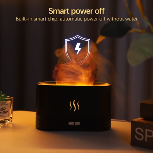 180ml USB Air Humidifier Essential Oil Aroma Diffuser 3D Flame Mist Decor USA - Picture 6 of 28