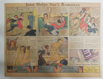Lux Soap Ad: Joan Helps Sue's Romance ! from 1930's Size: 11 x 15 inches