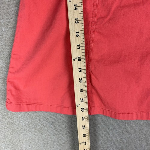 Falda LL Bean Talla 6 * 28x24" Mujer Rosa Línea A Midi Rodilla Caqui Chino Utilidad - Imagen 5 de 12