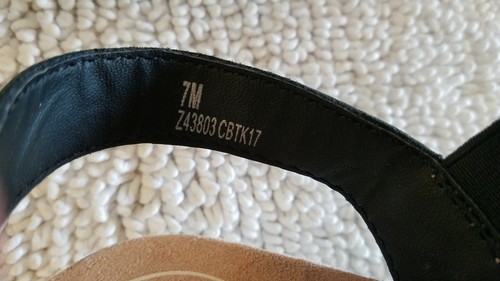 B.O.C. Black Learher Beaded Slingback Sandals 7M NEW - Picture 7 of 7