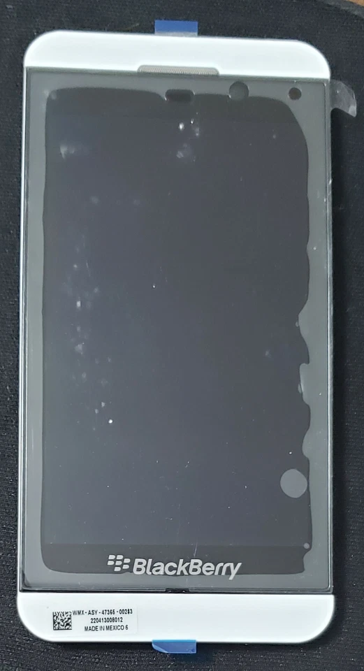 Conjunto digitalizador de pantalla LCD para teléfono celular BlackBerry Z10 4G marco medio blanco  Foto 2 de 2