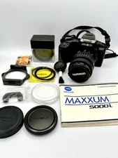 Minolta Maxxum 5000i AF SLR Camera With Tamron Lens + Large Lot of Accessories!!