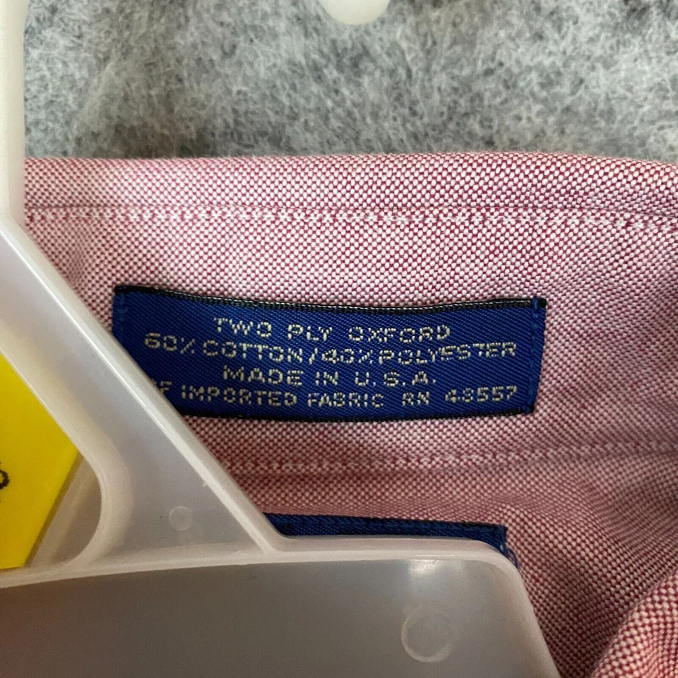 Cambridge Classic Button Down Shirt Mervyns 14.5 32/33 Oxford  Men's Long Sleeve - Image 3 of 4