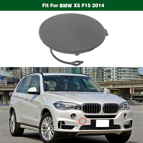 Unpainted Front Bumper Tow Hook Eye Cover Cap For BMW X5 F15 (2014-2017) – Direct Replacement, 51117378591