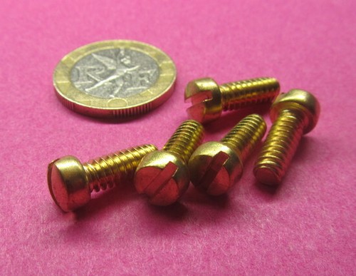 Fillister Head Brass Slotted Machine Screw 10-24 x 1/2" Length 50 Pcs - Picture 5 of 12