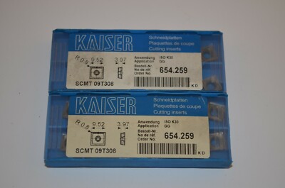 SCMT 09T308 ISO K30 HM Kaiser 18Stück Wendeschneidplatten  INSERTS  RHV11845