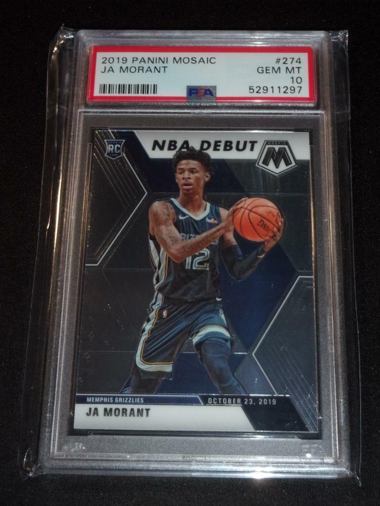 2019-20 Panini Mosaic #274 JA MORANT RC Rookie! GRIZZLIES! PSA 10 GEM MINT!