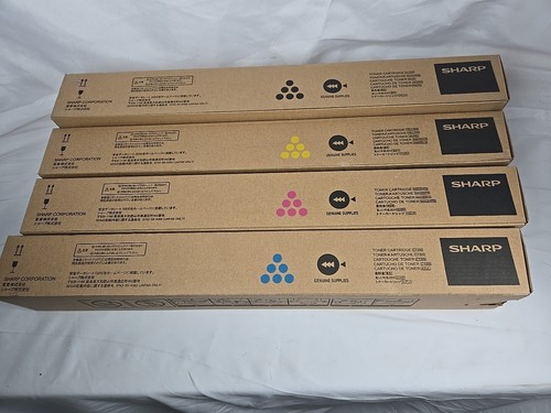 Genuine Sharp MX-61NT-BA, MX-61NT-CA, MX-61NT-MA, MX-61NT-YA Full CMYK Toner Set - Afbeelding 10 van 10