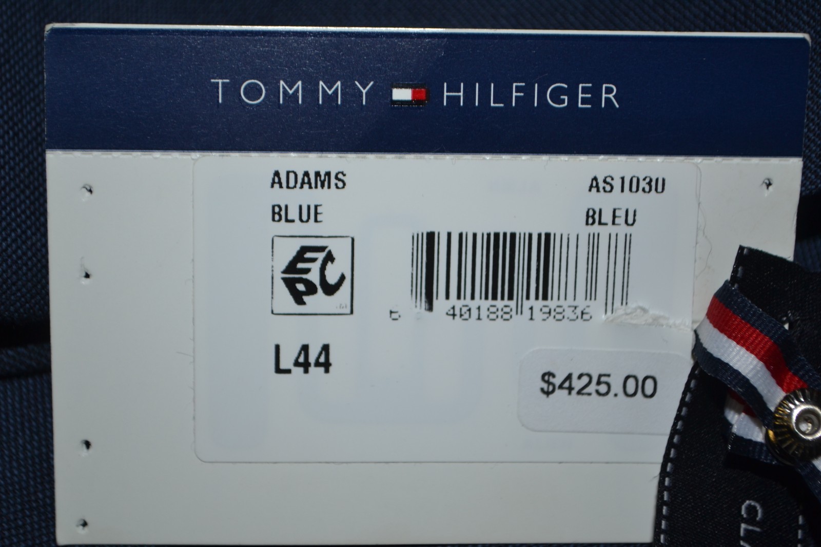 NWT Tommy Hilfiger Men's Navy Blue 2 Front Button Sports Coat Sz 44L thumbnail 7
