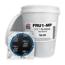 Rema Tip Top FRU1-MP - Pail of 25 Fabric Reinforced 2-1/2 inch - 1 Ply Patches