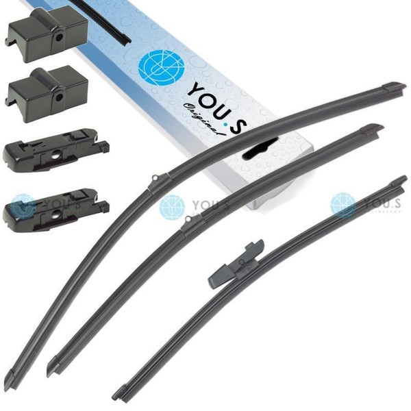 You.S Original Scheibenwischer WischerblÄTter SET Front + Heck FüR Skoda VW NEU-image
