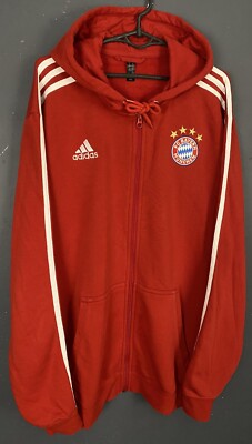 ADIDAS MEN'S FC BAYERN MUNICH 2020/2021 JACKET HOODIE SOCCER