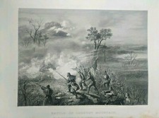 vintage print   Battle of Lookout Mountain  1865 from Thomas Nast  painting