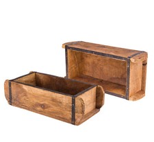 Ziegelform 32x14x9cm Holz Kiste Deko Ordnungs...