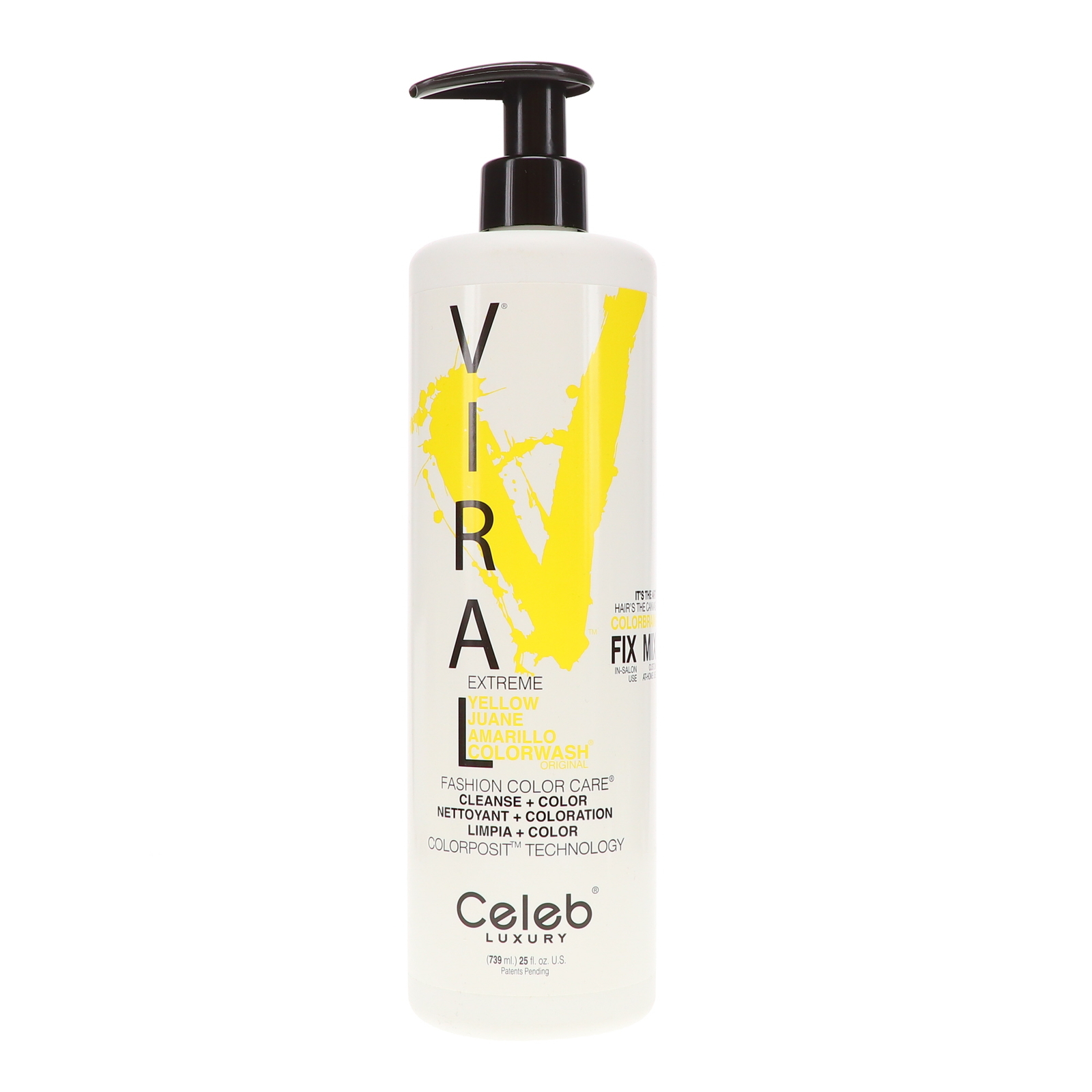 Роскошный шампунь для мытья волос Celeb Viral Extreme Yellow Colorwash 25 унций