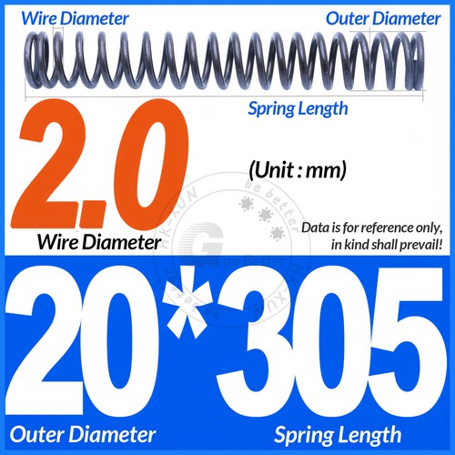 Molla a compressione lunghezza 305 mm molle a pressione OD 3-60 mm filo diametro 0,3 mm-6,0 mm - Foto 106 di 196