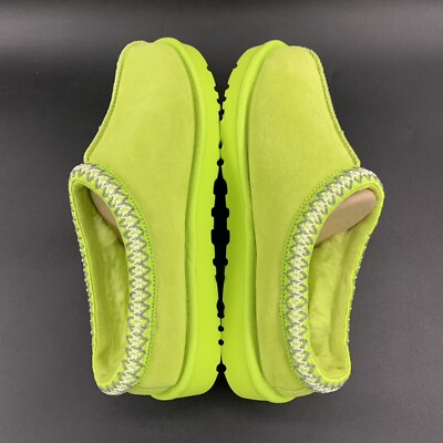 Green  UGG　Meenaモカシン シープスキン＋おまけインソール UGG Men's SIZE 9 TASMAN Volt Green Comfort Loafers Sheepskin