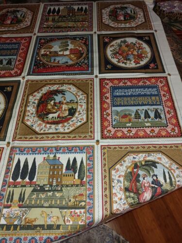 16 Quadrati Concord Tessuti Kessler Concord Artigianato Popolare 46x42" Pezzi - Foto 4 di 12