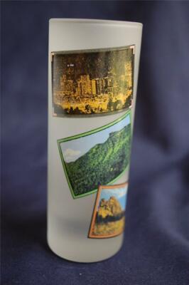 Chaise Adirondack Avec Repose Pied Utah State Wraparound Shot Glass - Souvenir Collector Item 2.25" Tall Patio Leisure Line