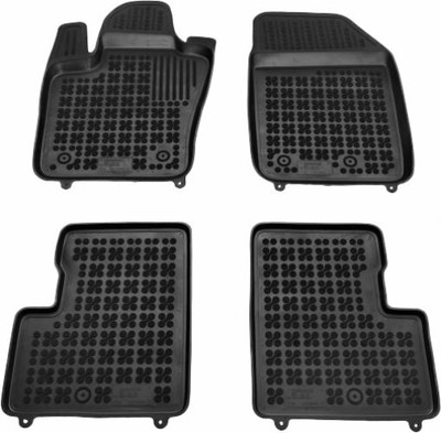 Tappetini Auto In Gomma Per Fiat 500 | Set 4 Pezzi | Antiscivolo E Impermeabili | Cod. KA8431