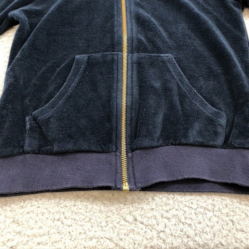 Aviator Nation Full Zip Hoodie Velour Sweatshirt Kids 10 Blue School Play - Picture 4 of 9