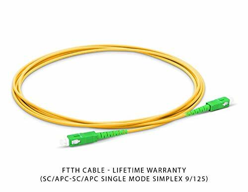 Cavo Fibra Ottica SC/APC Simplex 9/125 OS2 - 15m Per Router FTTH Orange, Vodafone, Movistar