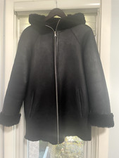 Maje Genuine Leather (lambskin) Hooded Jacket