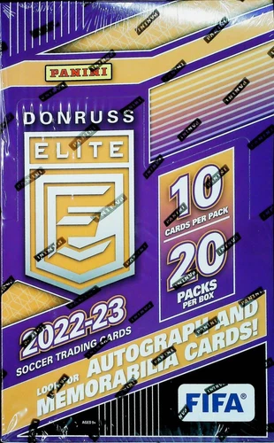 2022-23 Panini Donruss Elite FIFA Soccer Factory Sealed Retail Box 20 Packs